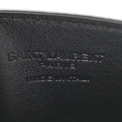 Saint Laurent SAINT LAURENT Smooth Calfskin Uptown Card Holder Black Black 6 of 7