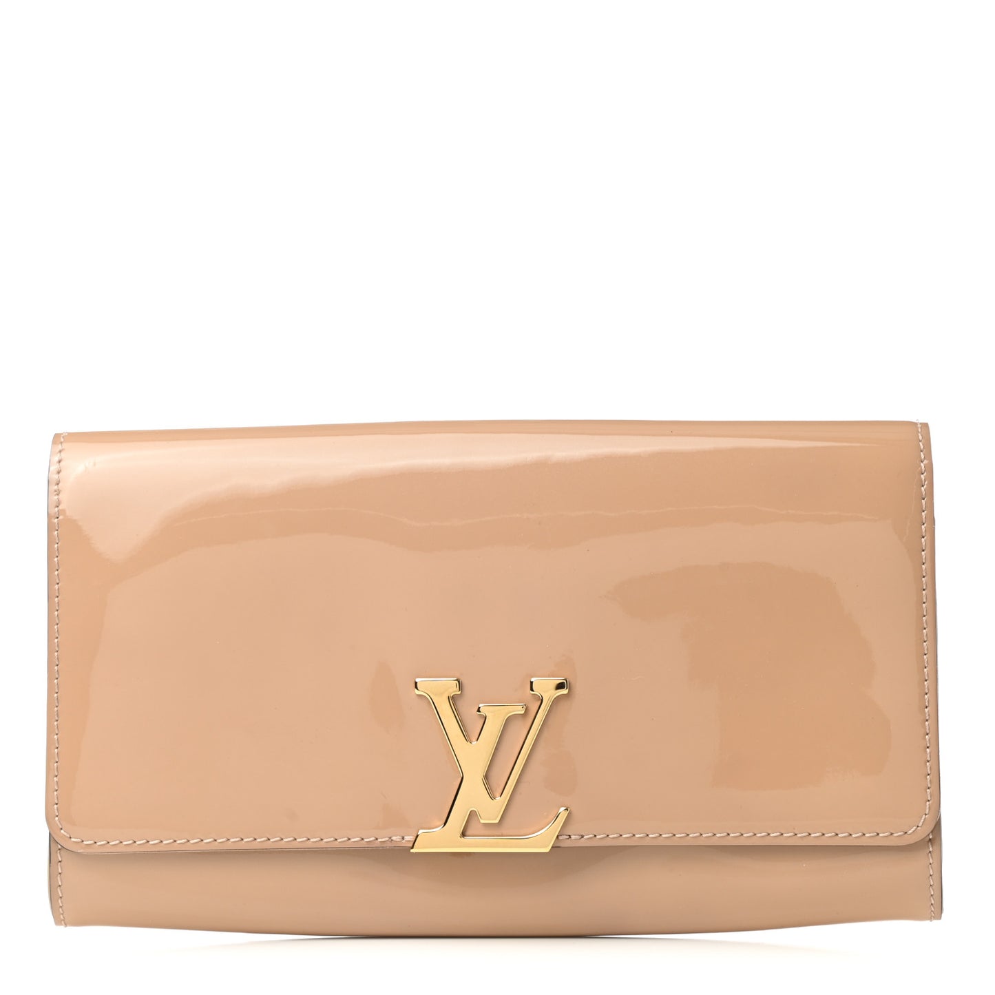 Patent Louise Clutch Nude