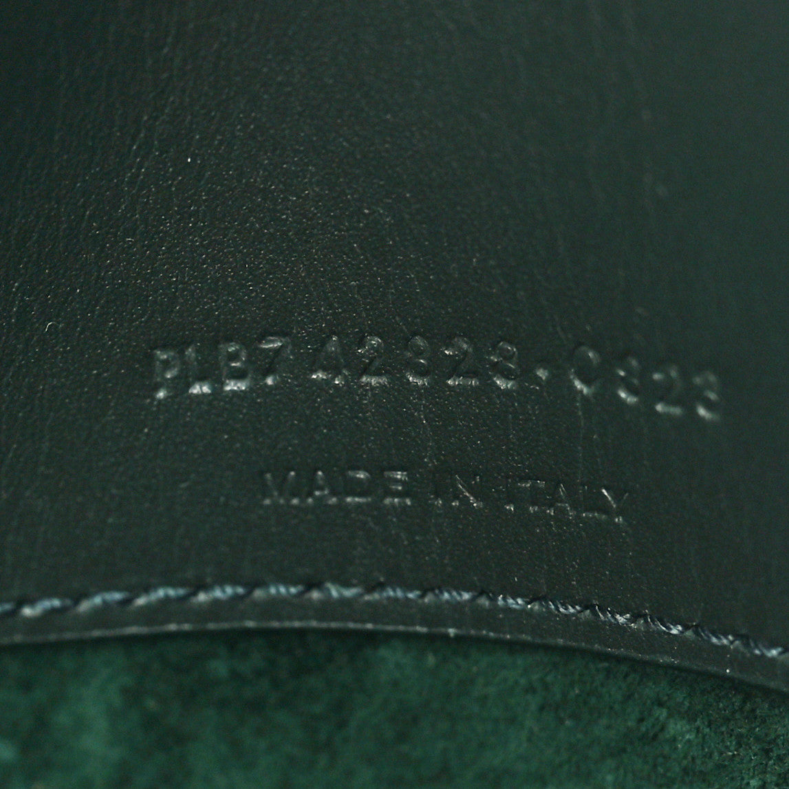 Saint Laurent Shiny Calfskin Le 37 Bucket Bag Vert Fonce 8 of 11