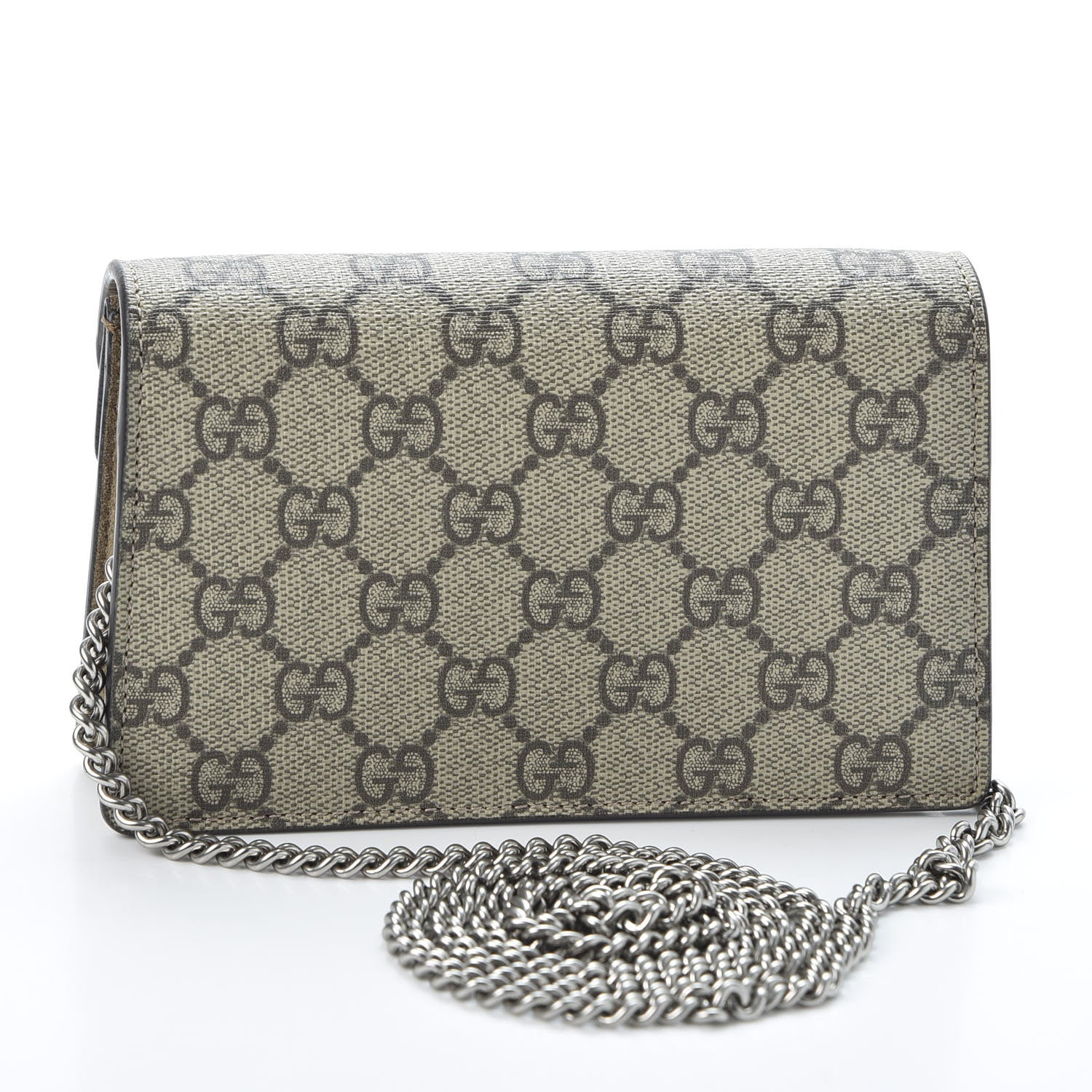 Gucci GG Supreme Monogram Super Mini Dionysus Shoulder Bag Taupe 2 of 9