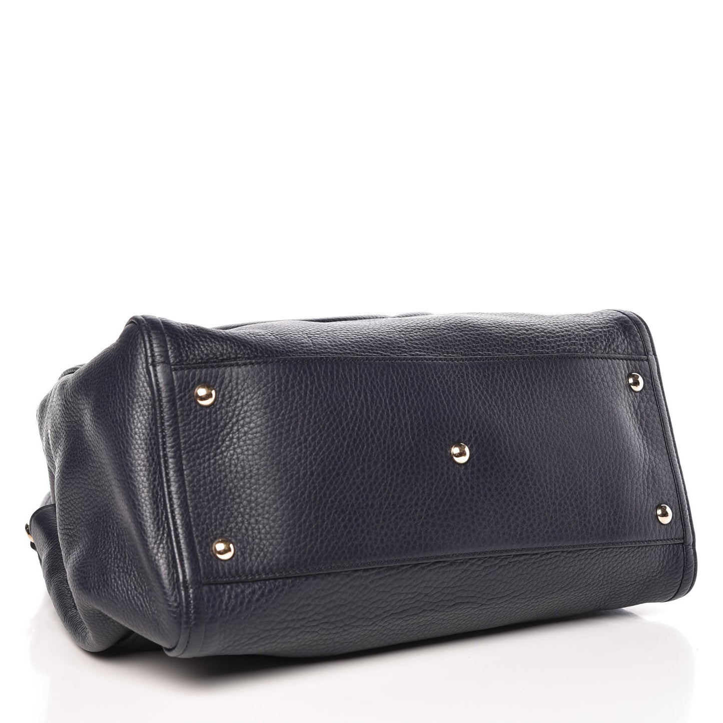 Pebbled Calfskin Medium Soho Shoulder Bag Blue