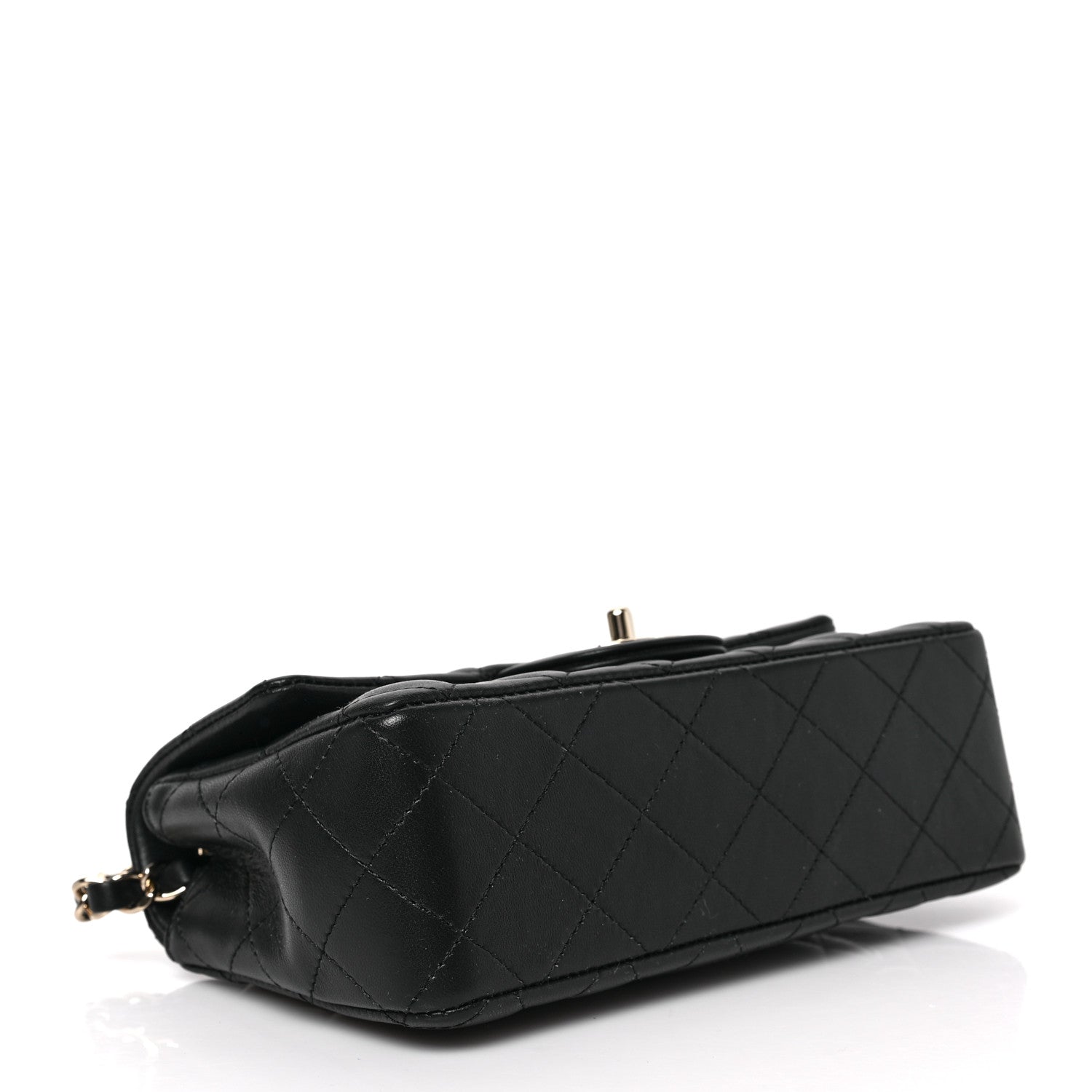 Chanel Lambskin Quilted Mini Rectangular Flap Black 4 of 9