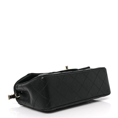 Chanel Lambskin Quilted Mini Rectangular Flap Black 4 of 9