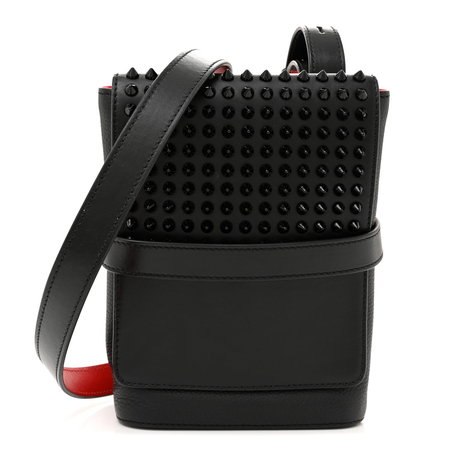 Christian Louboutin Calfskin Spikes Benech Reporter Black 1 of 10