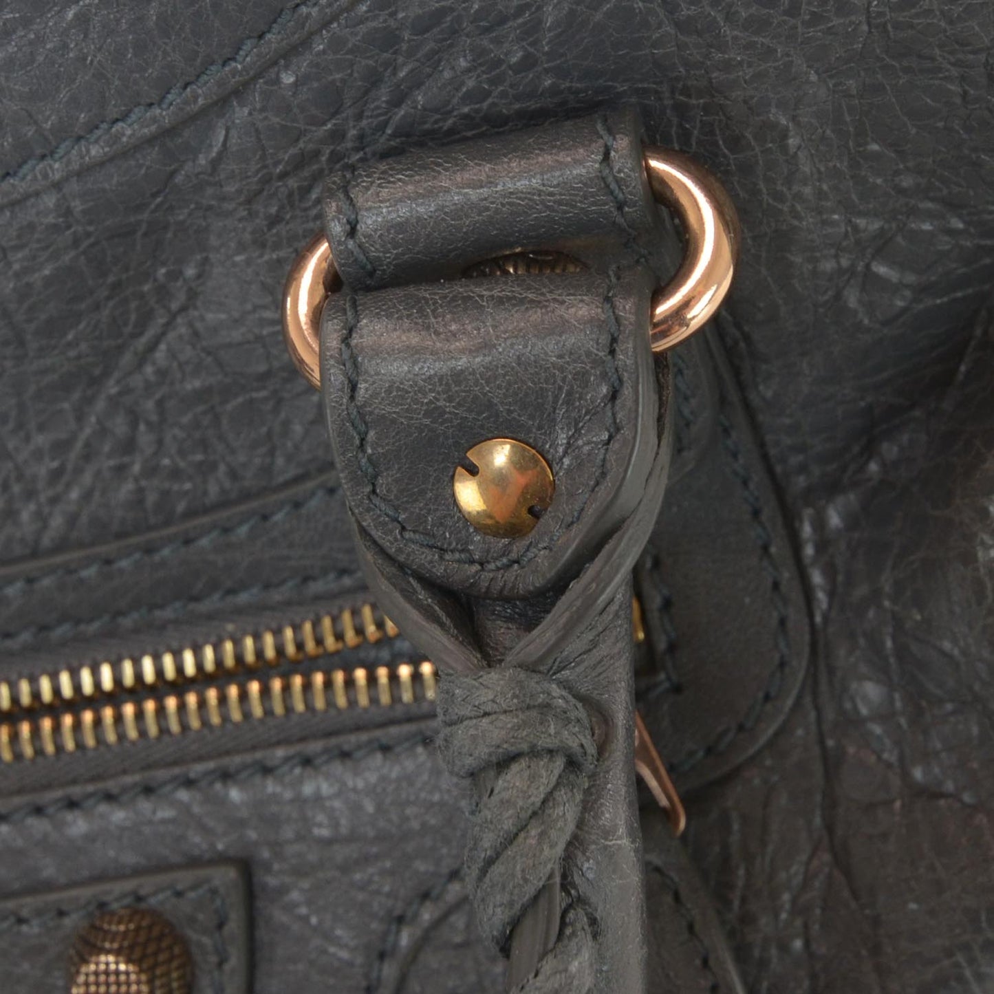 Agneau Giant 12 Rose Gold Hardware City Gris Tarmac