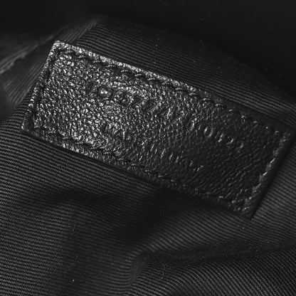 Saint Laurent Lambskin Quilted Monogram Monochrome Medium Loulou Puffer Chain Satchel Black 7 of 10