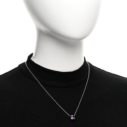 Tiffany Sterling Silver Amethyst Sparklers Pendant Necklace 2 of 4