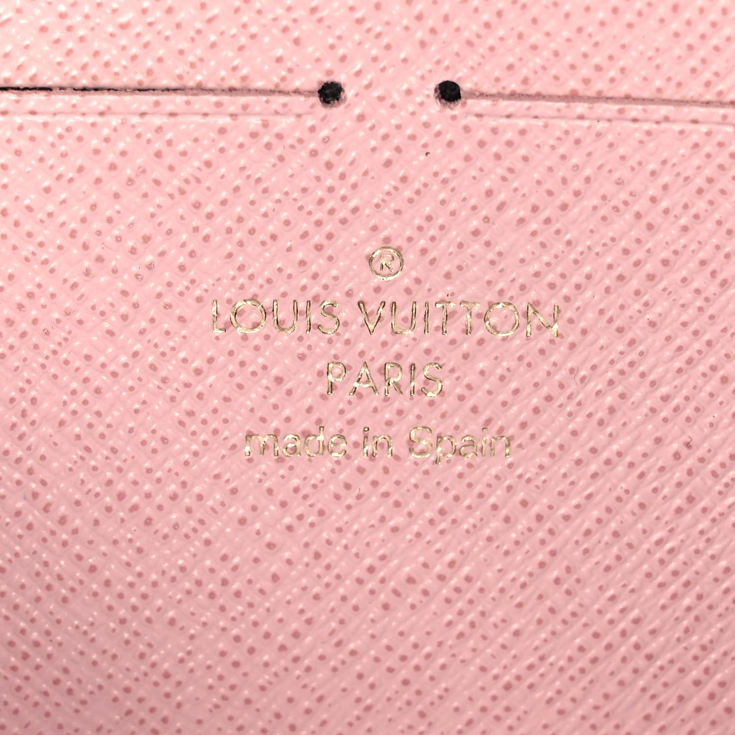 Monogram Clemence Wallet Rose Ballerine