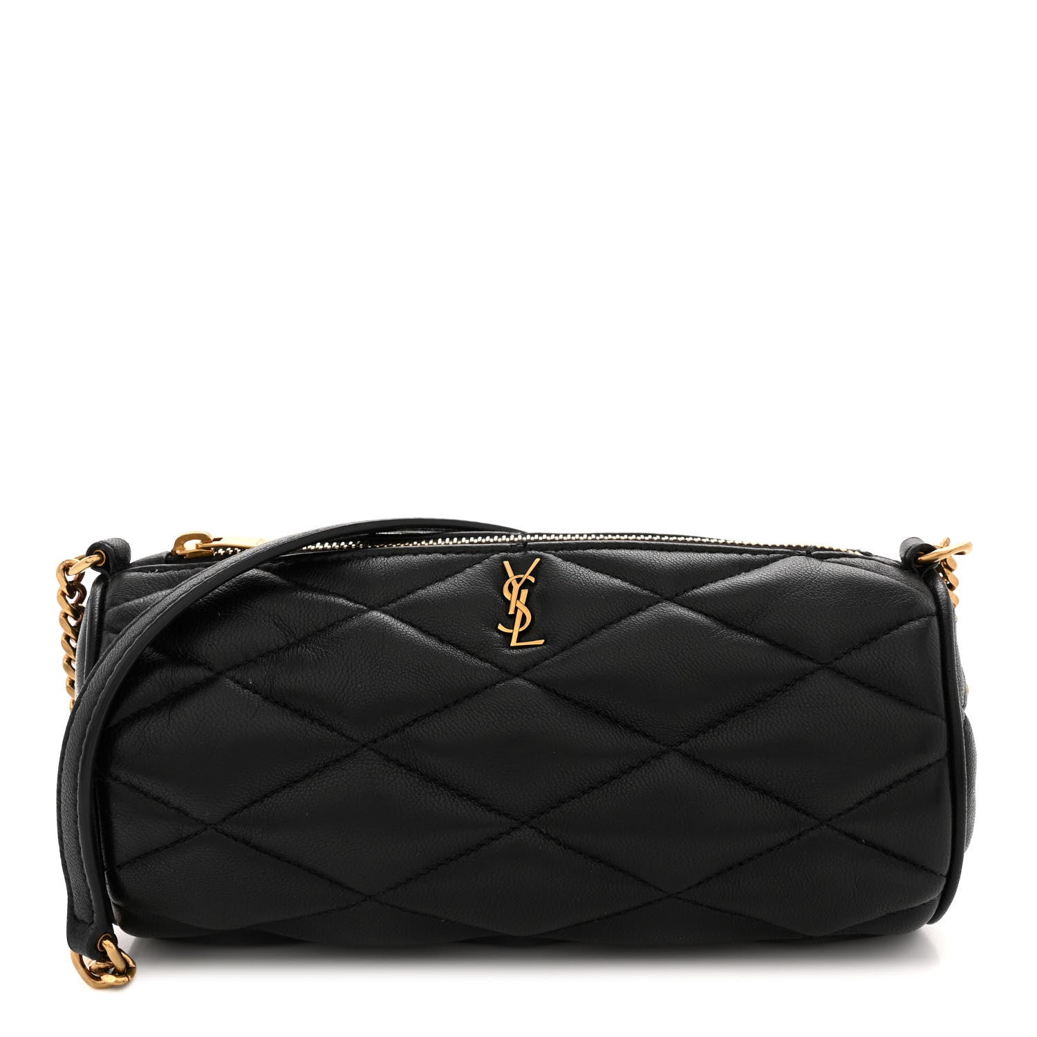 Saint Laurent Lambskin Monogram Mini Sade Tube Bag Black 1 of 12