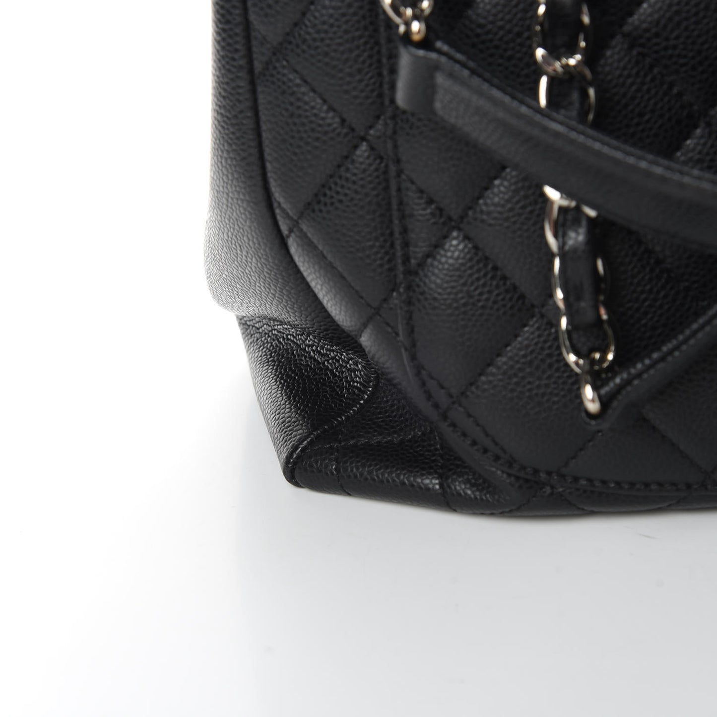 Caviar Quilted Grand Shopping Tote GST Black