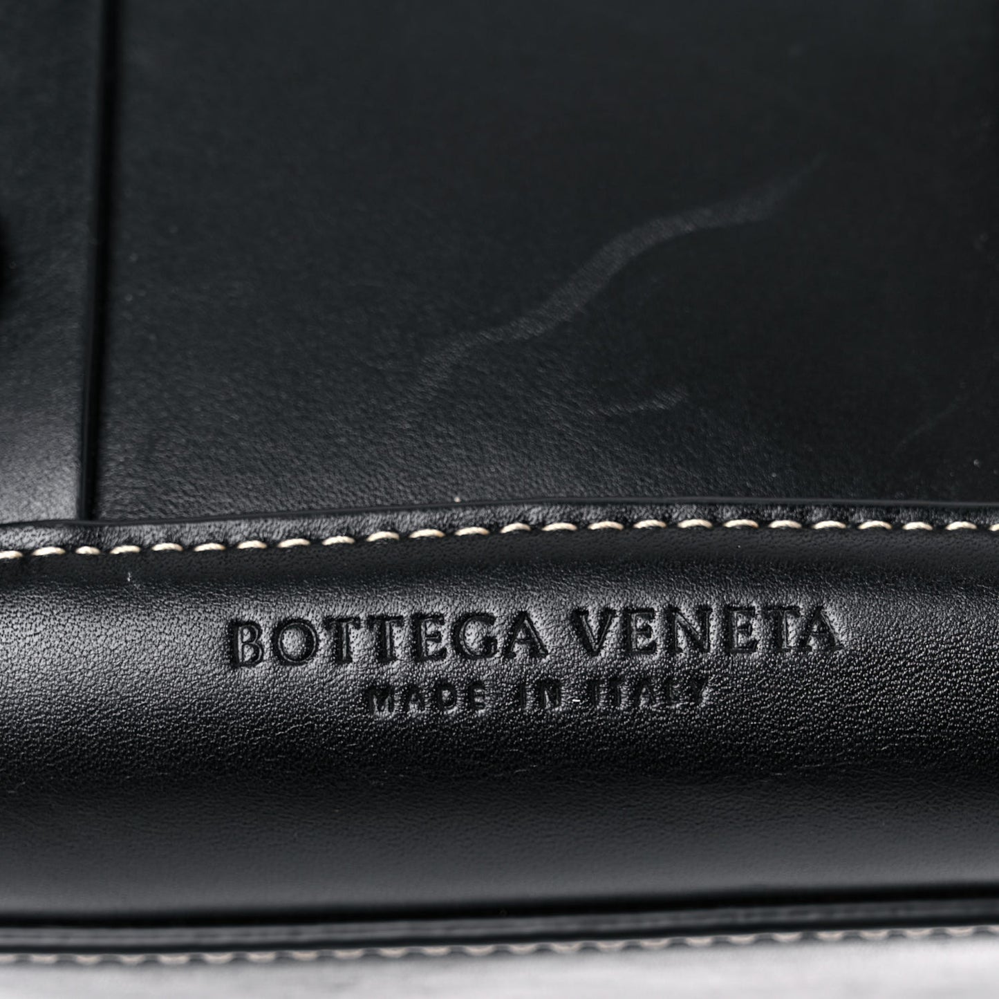 French Calfskin Maxi Intrecciato Small Arco Black