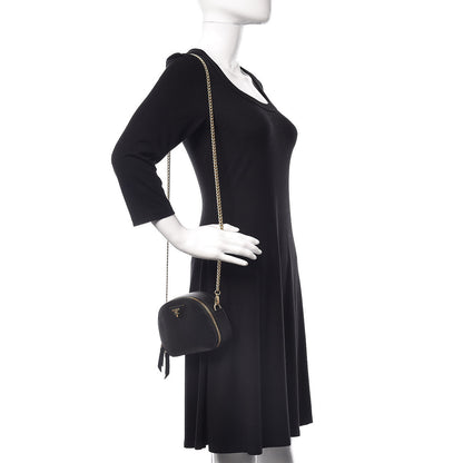 Prada Saffiano Lux Odette Belt Bag Black 2 of 8