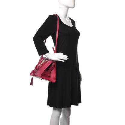 Saint Laurent Calfskin Small Classic Y Cabas Fuchsia 2 of 9