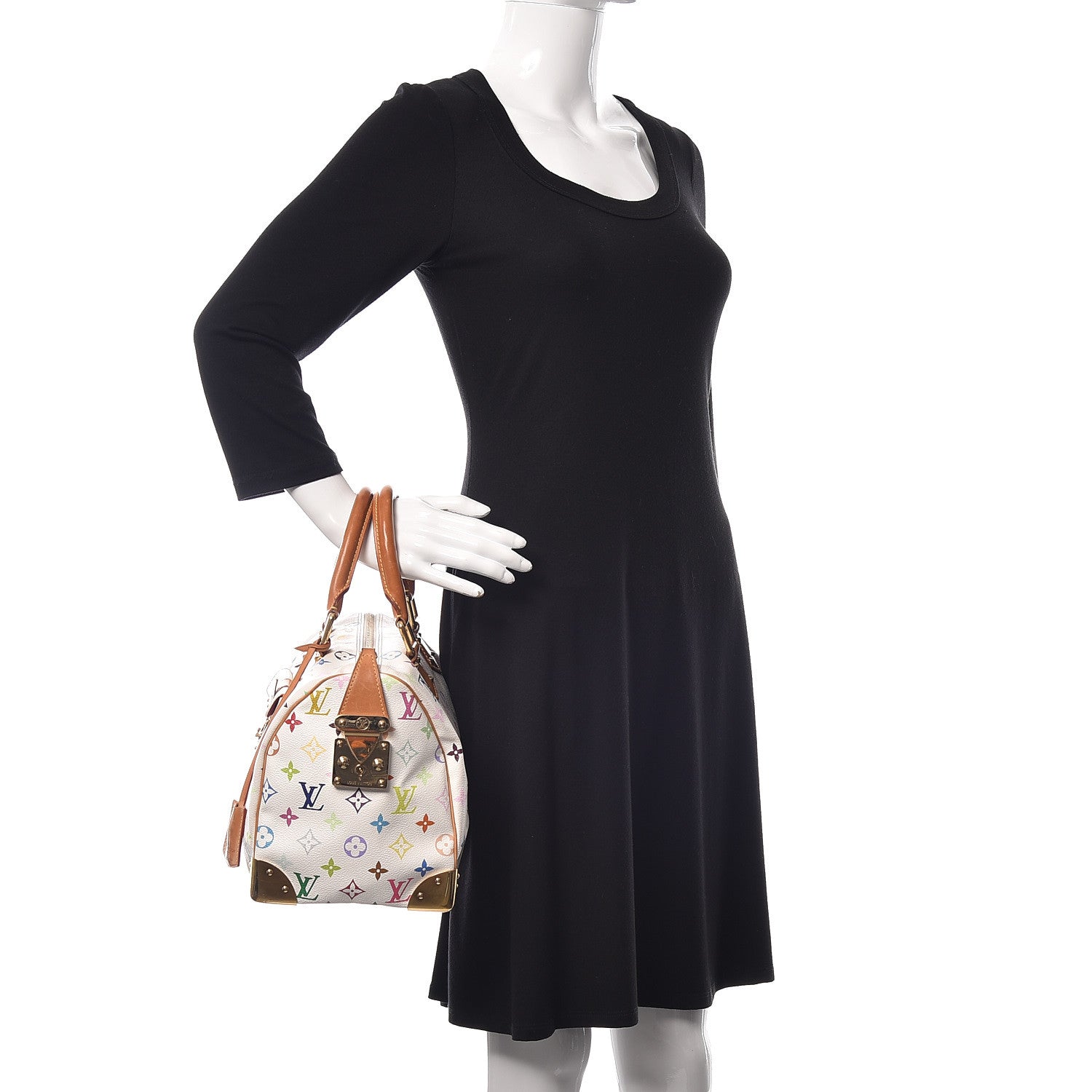 Louis Vuitton Monogram Multicolor Speedy 30 White 2 of 9