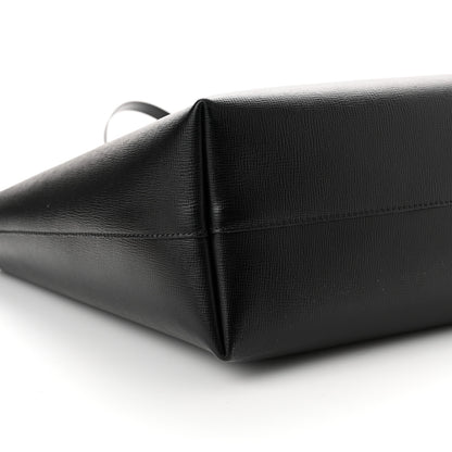 Tom Ford Grained Calfskin Small T Tote Black 7 of 8