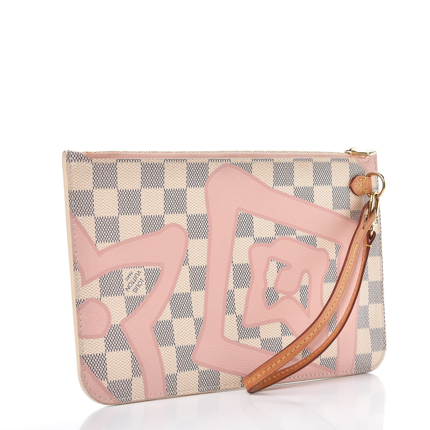 Louis Vuitton Damier Azur Tahitienne Neverfull MM Pochette 3 of 8