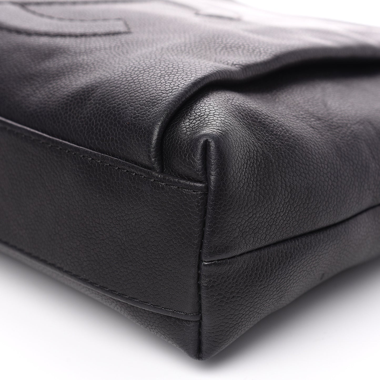 Caviar Large CC Tuck Tote Black
