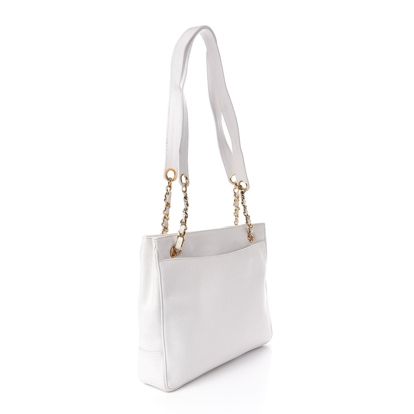 Caviar CC Timeless Tote White