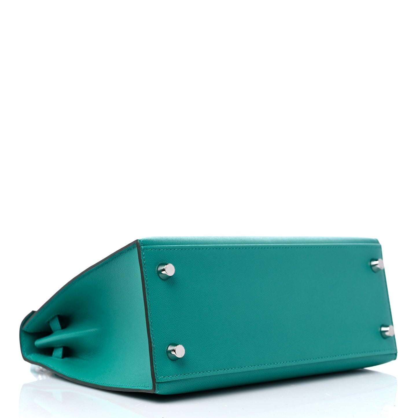 Madame Calfskin Verso Kelly Sellier 25 Vert Verone Bleu De Prusse