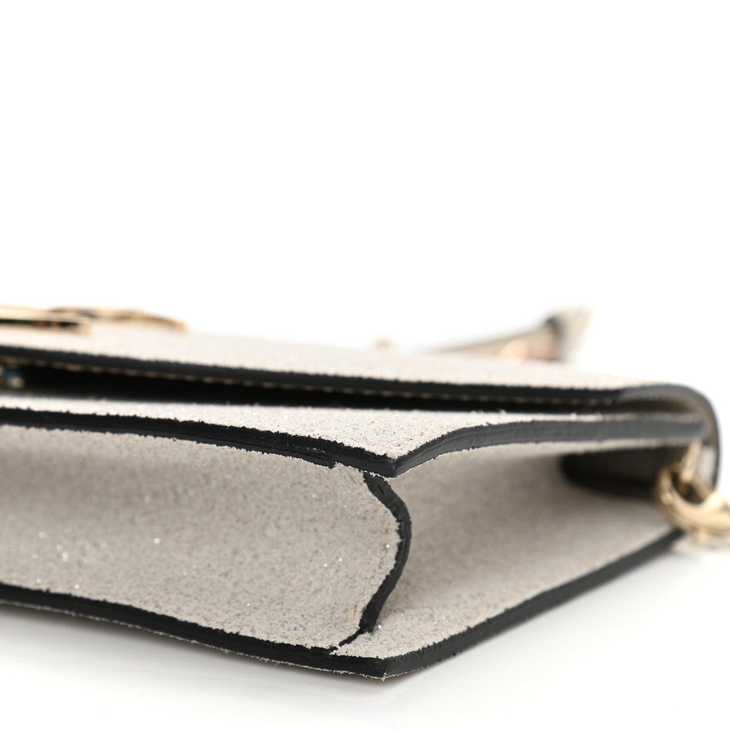Christian Louboutin Glitter Calfskin Loubi54 Crossbody Clutch Silver 9 of 9