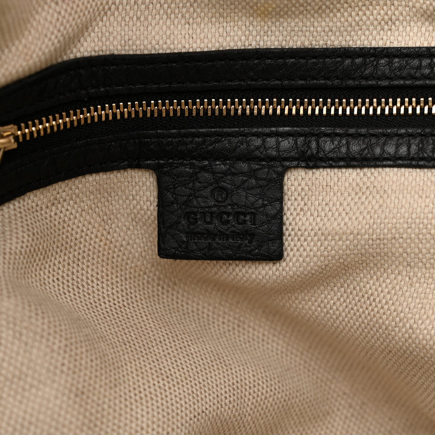 Pebbled Calfskin Medium Soho Shoulder Bag Black