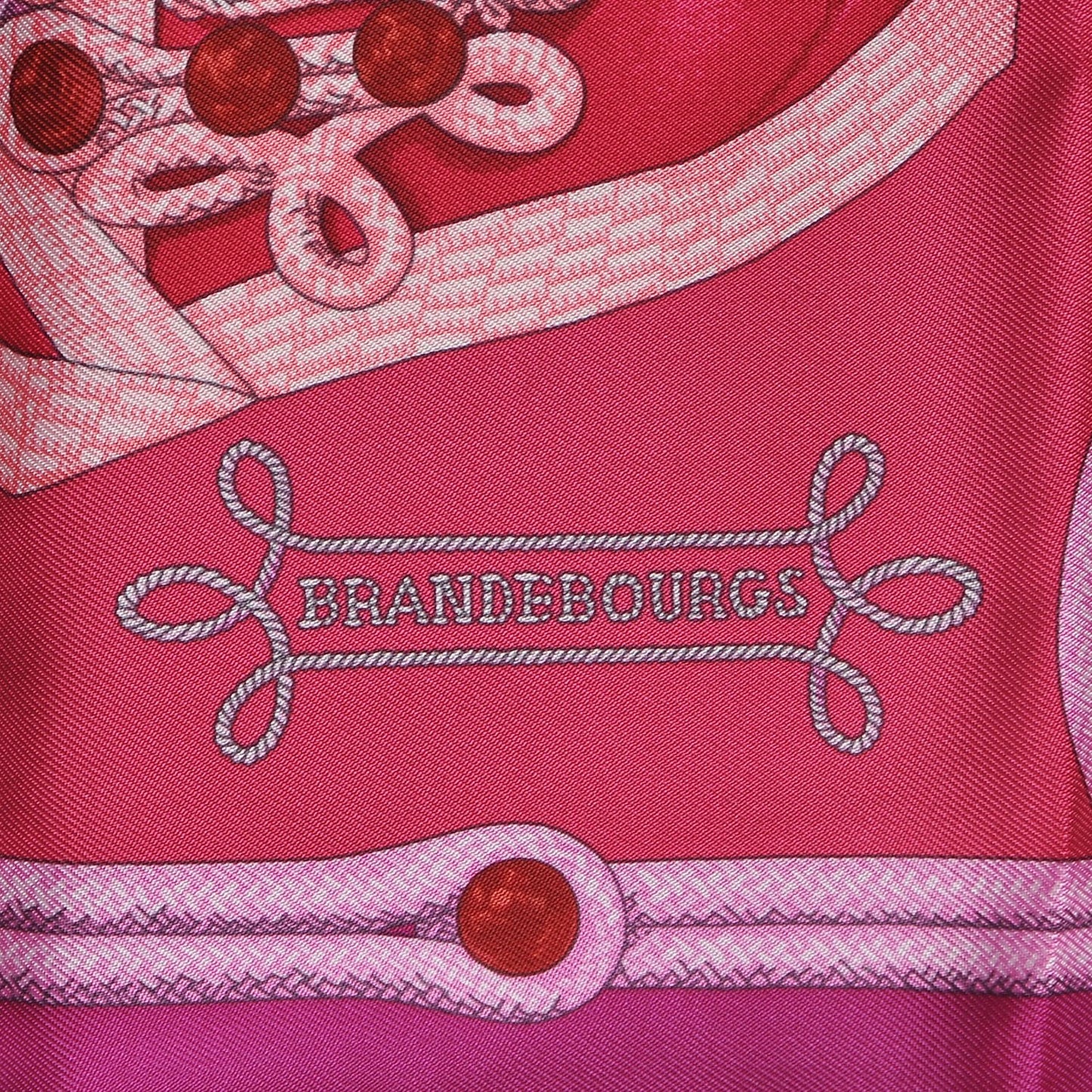 Silk Brandebourgs Pocket Square Scarf Cyclamen Rose Mauve