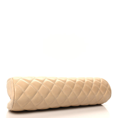 Chanel Lambskin Quilted Timeless Clutch Beige Clair 4 of 11