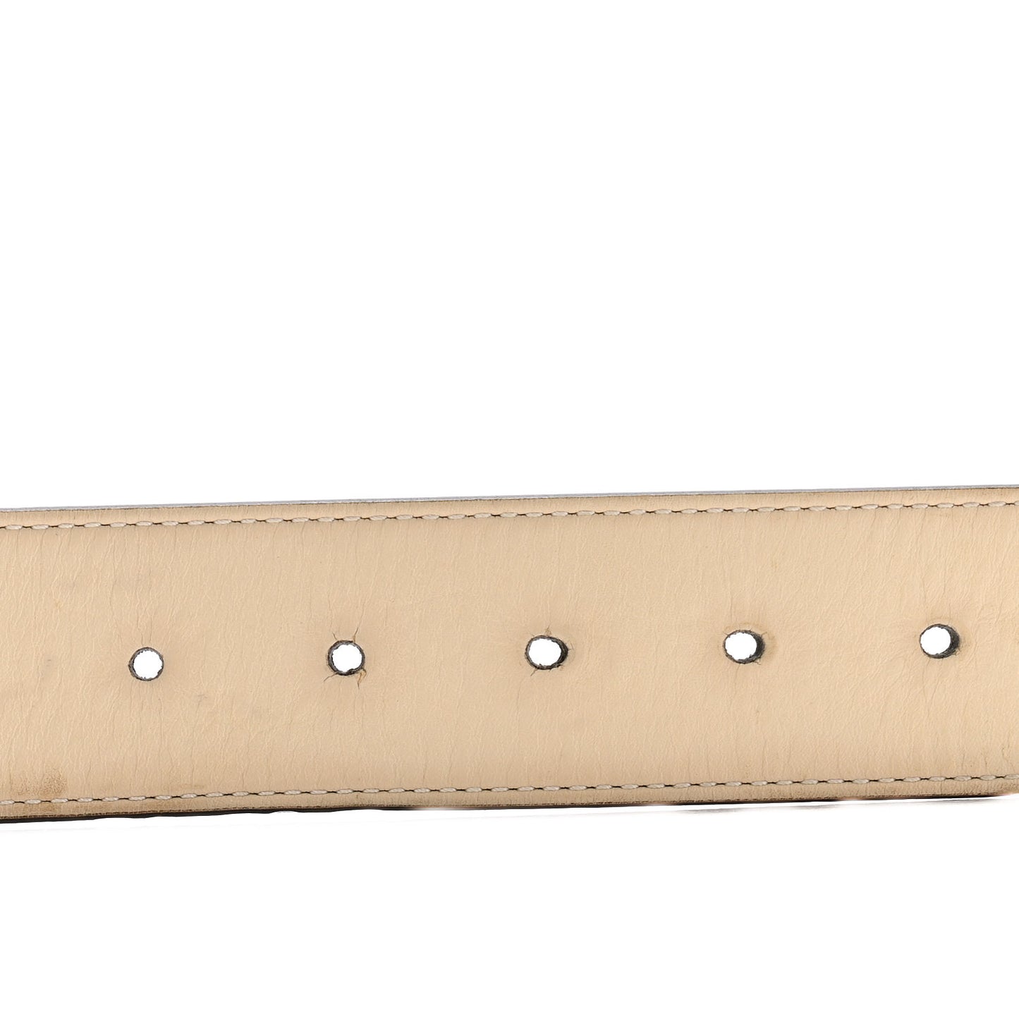 Calfskin Double G 40mm Belt 85 34 Mystic White