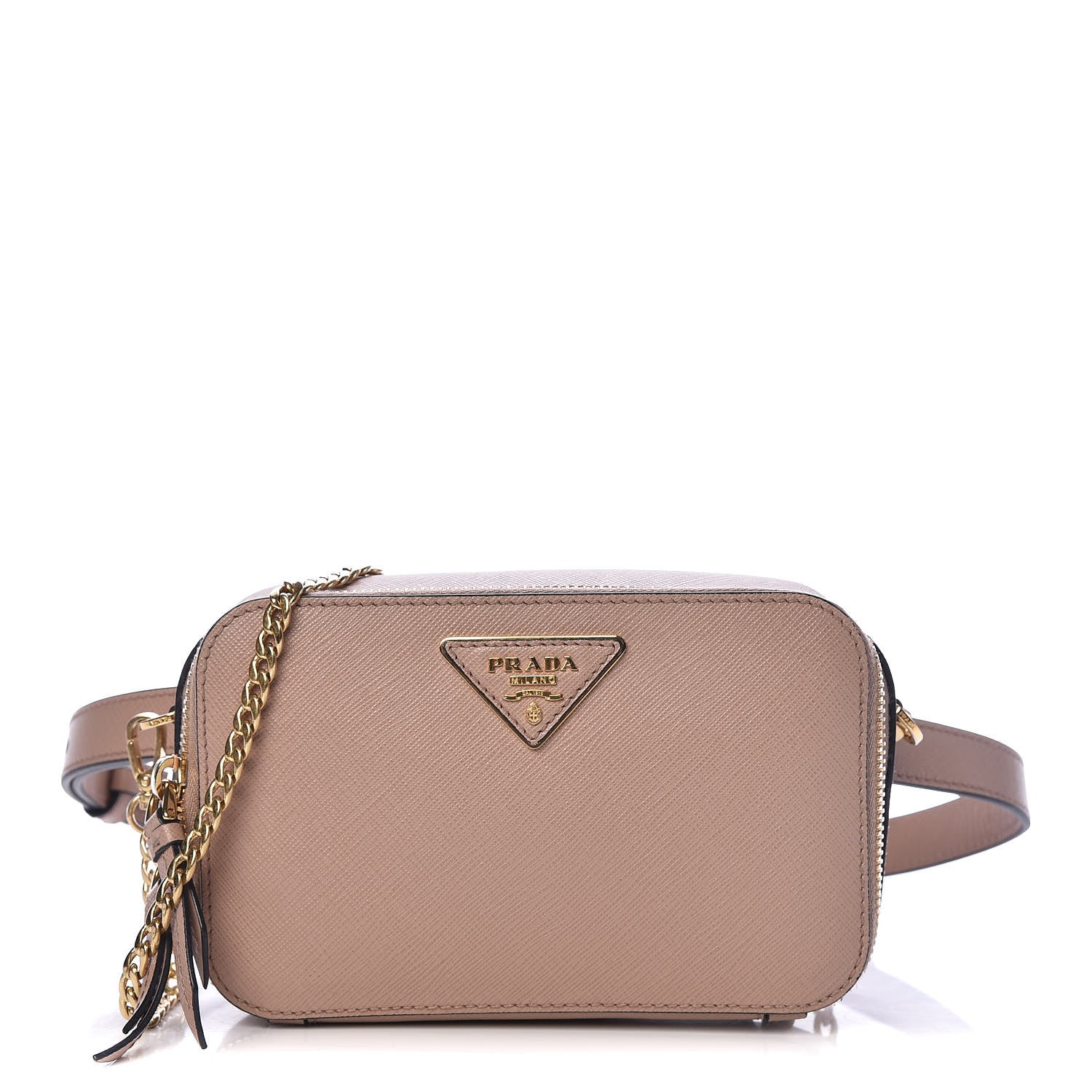 Prada Saffiano Lux Odette Belt Bag Cipria 1 of 12
