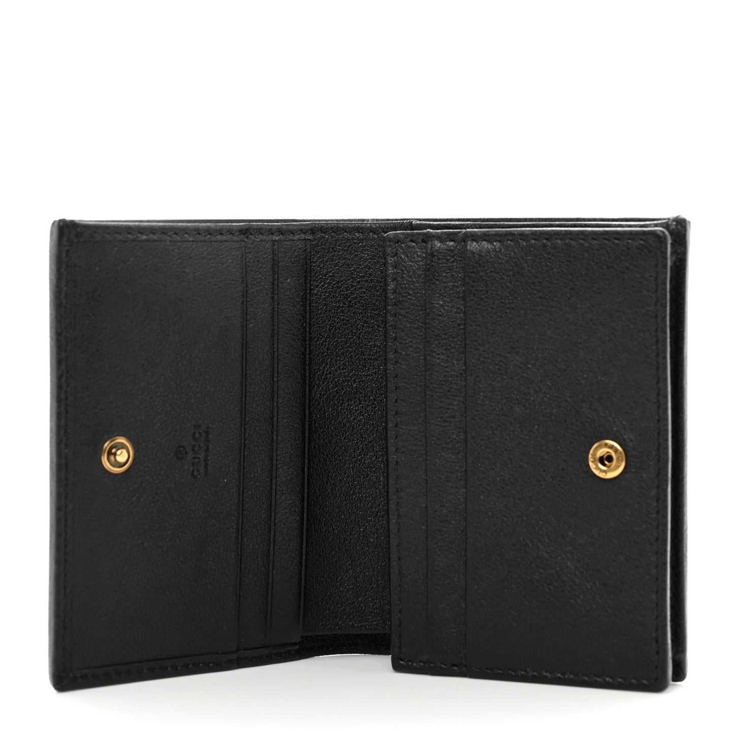 Wonka Grain Calfskin Diana Card Case Wallet Black