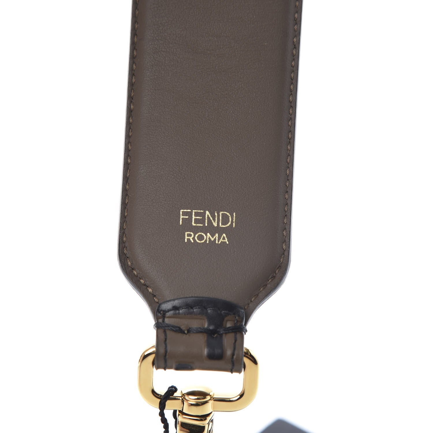 Fendi Vitello Century Bi-Color FF 1974 Embossed Strap You Maya Black 3 of 4
