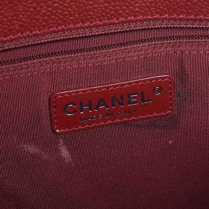 Chanel Caviar Quilted Grand Shopping Tote GST Red 6 of 10
