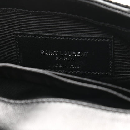 Saint Laurent Calfskin Crochet Baby Monogram Chain Satchel Black 8 of 11