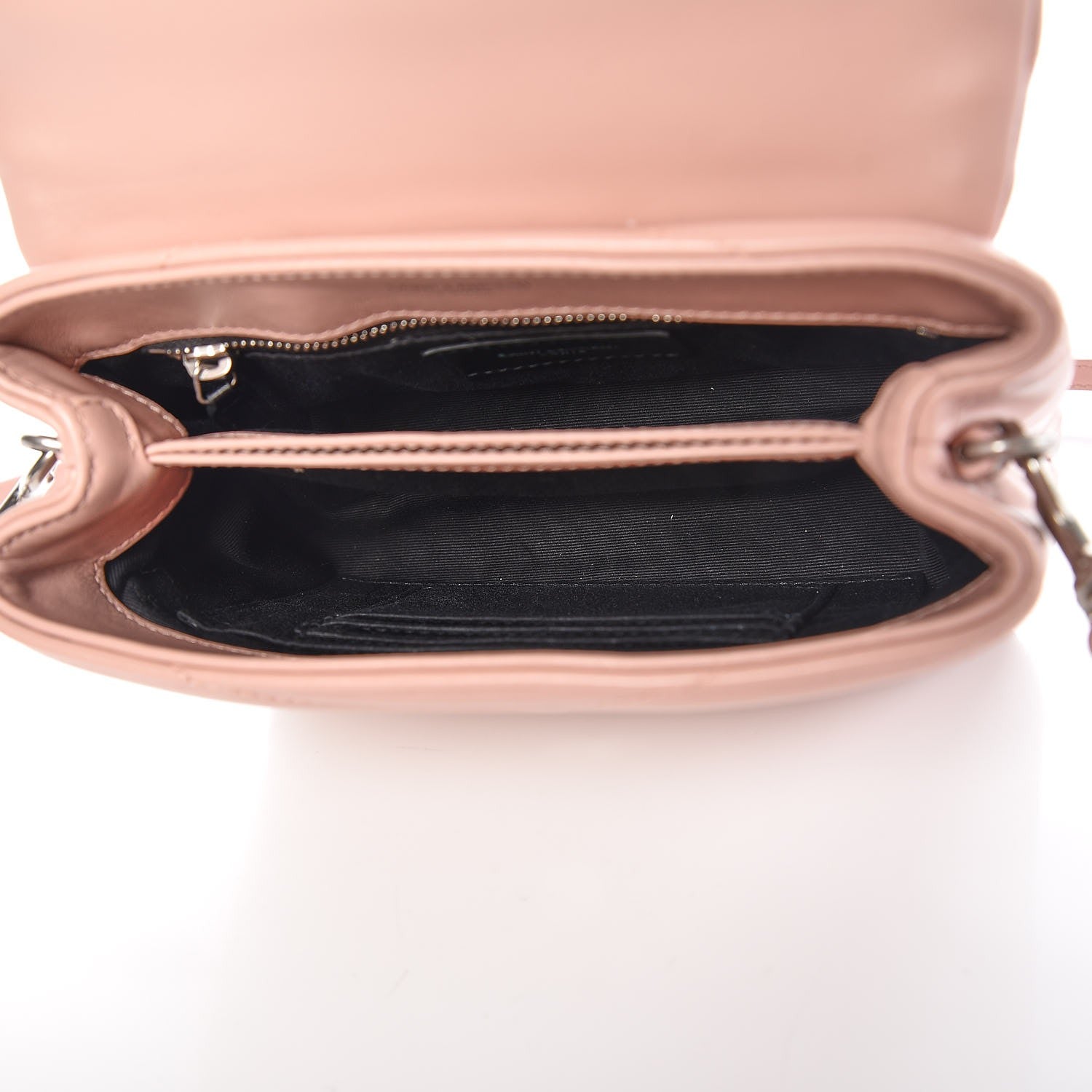 Saint Laurent Calfskin Y Quilted Monogram Toy Loulou Chain Satchel Pale Pink 6 of 6