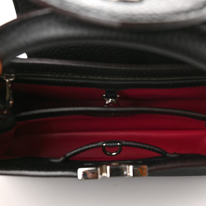 Louis Vuitton Taurillon Capucines PM Black 5 of 8