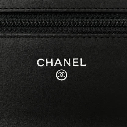 Chanel Patent Calfskin Quilted Reissue Wallet On Chain WOC So Black 6 of 12