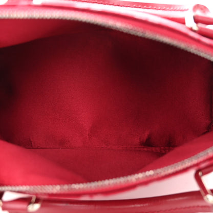 Louis Vuitton Satin Monogram Little Alma Rouge 5 of 9