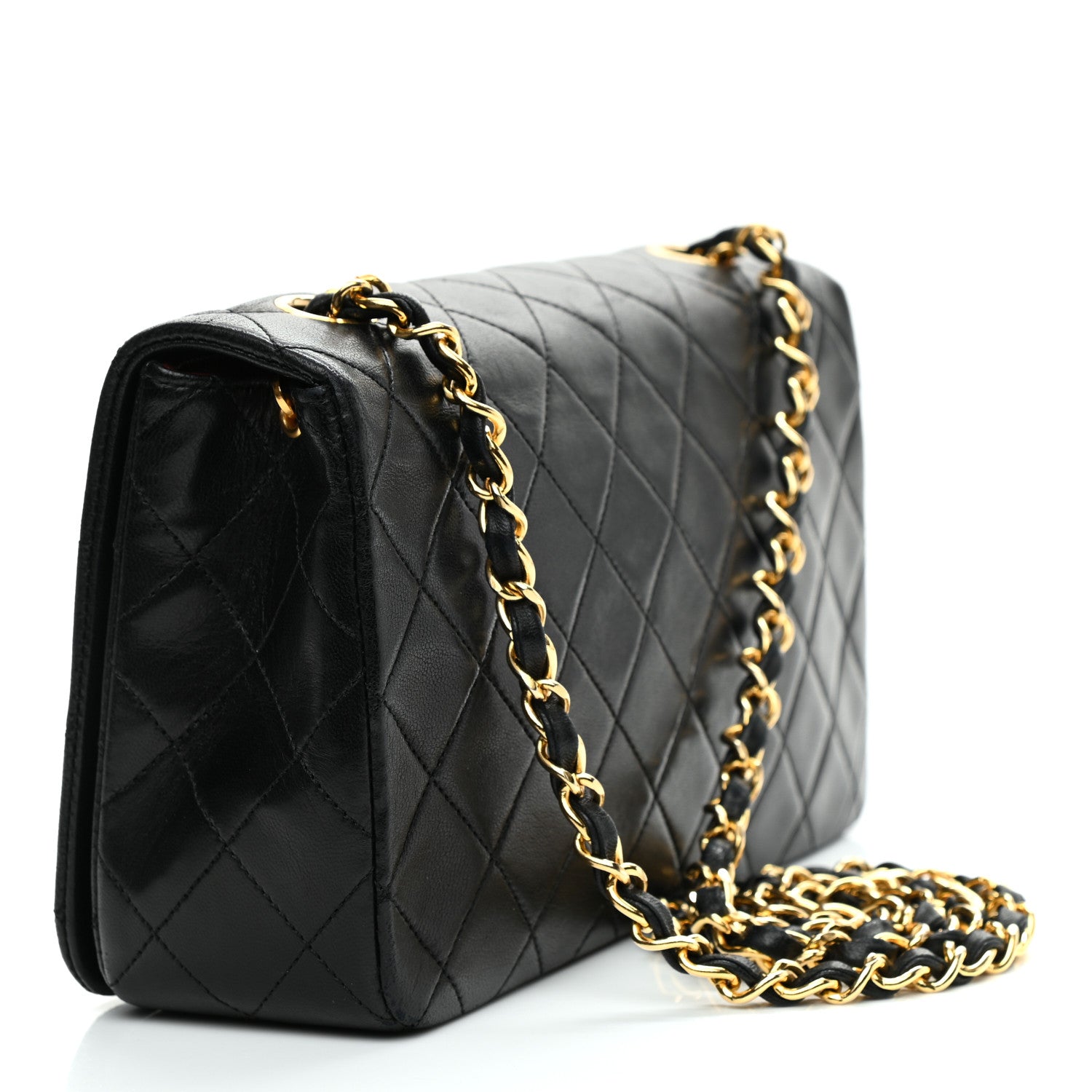 Chanel Lambskin Quilted Small Single Flap Black 3 of 9