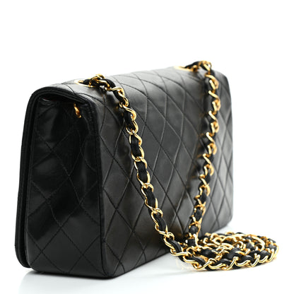 Chanel Lambskin Quilted Small Single Flap Black 3 of 9