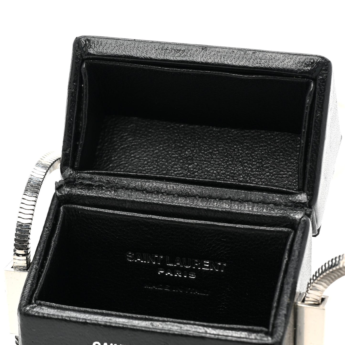 Lambskin Smoking Box Crossbody Black