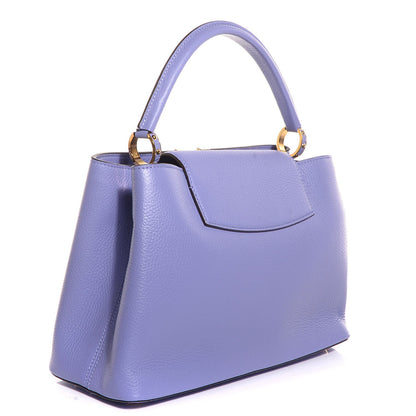 Louis Vuitton Taurillon Capucines MM Lilac 3 of 8