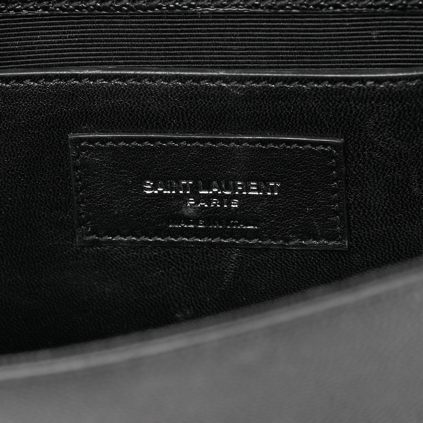 Grain De Poudre Classic Monogram Kate Clutch Black