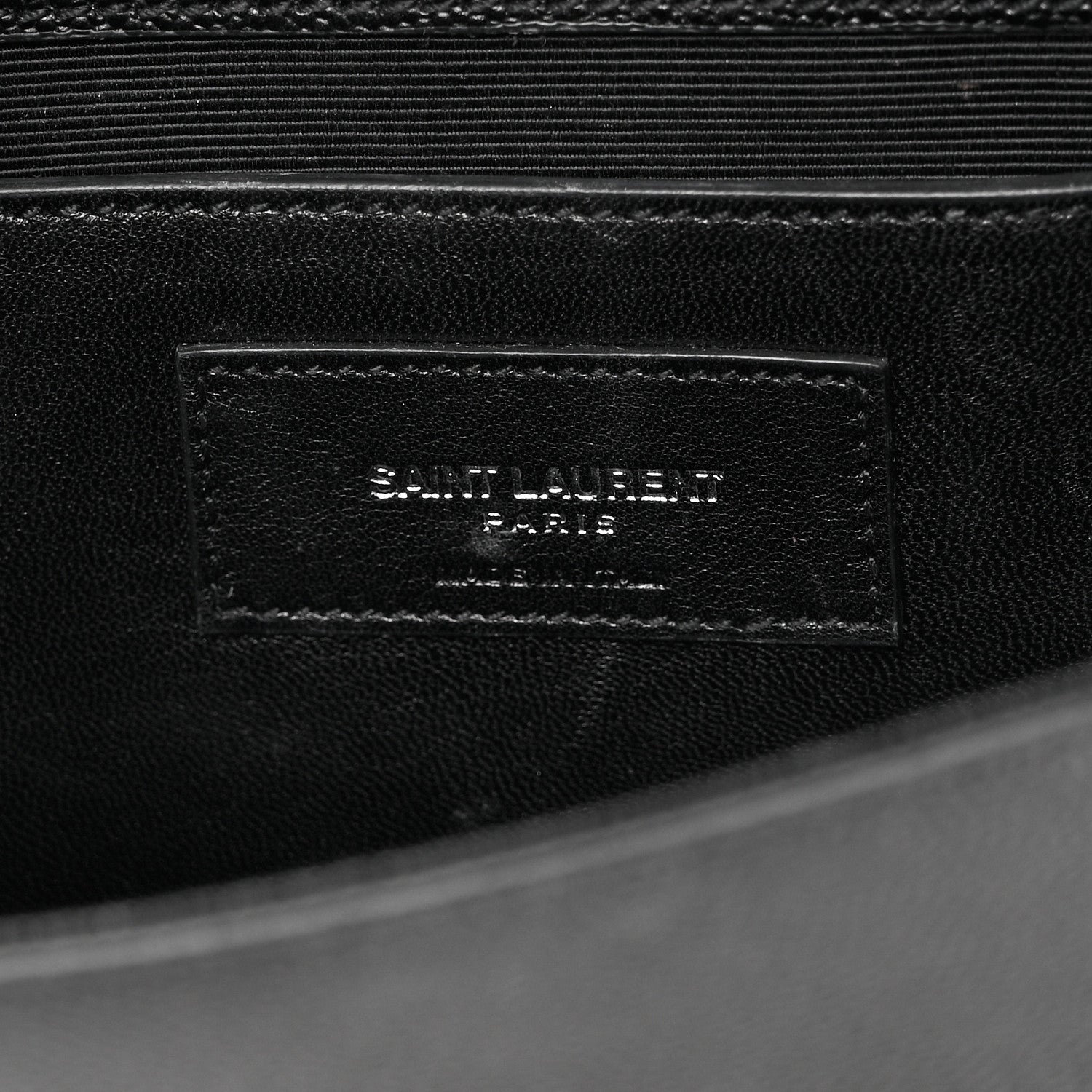Saint Laurent Grain De Poudre Classic Monogram Kate Clutch Black 6 of 11