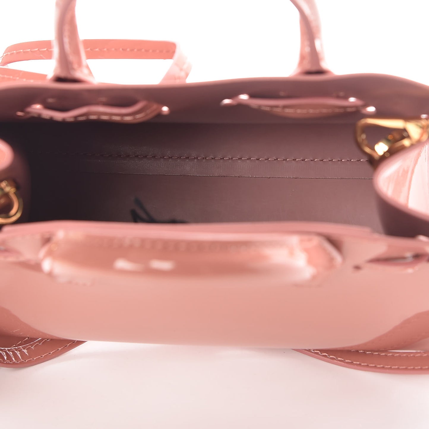 Patent Mini Mini Sun Bag Blush