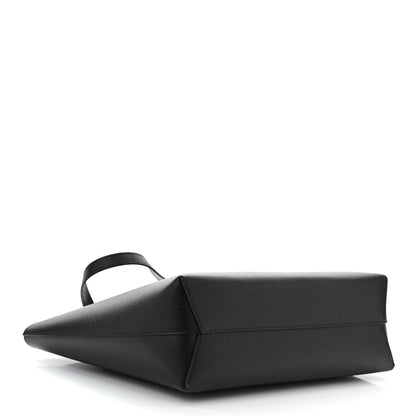 Mansur Gavriel Saffiano Small Zip Tote Black Flamma 4 of 9