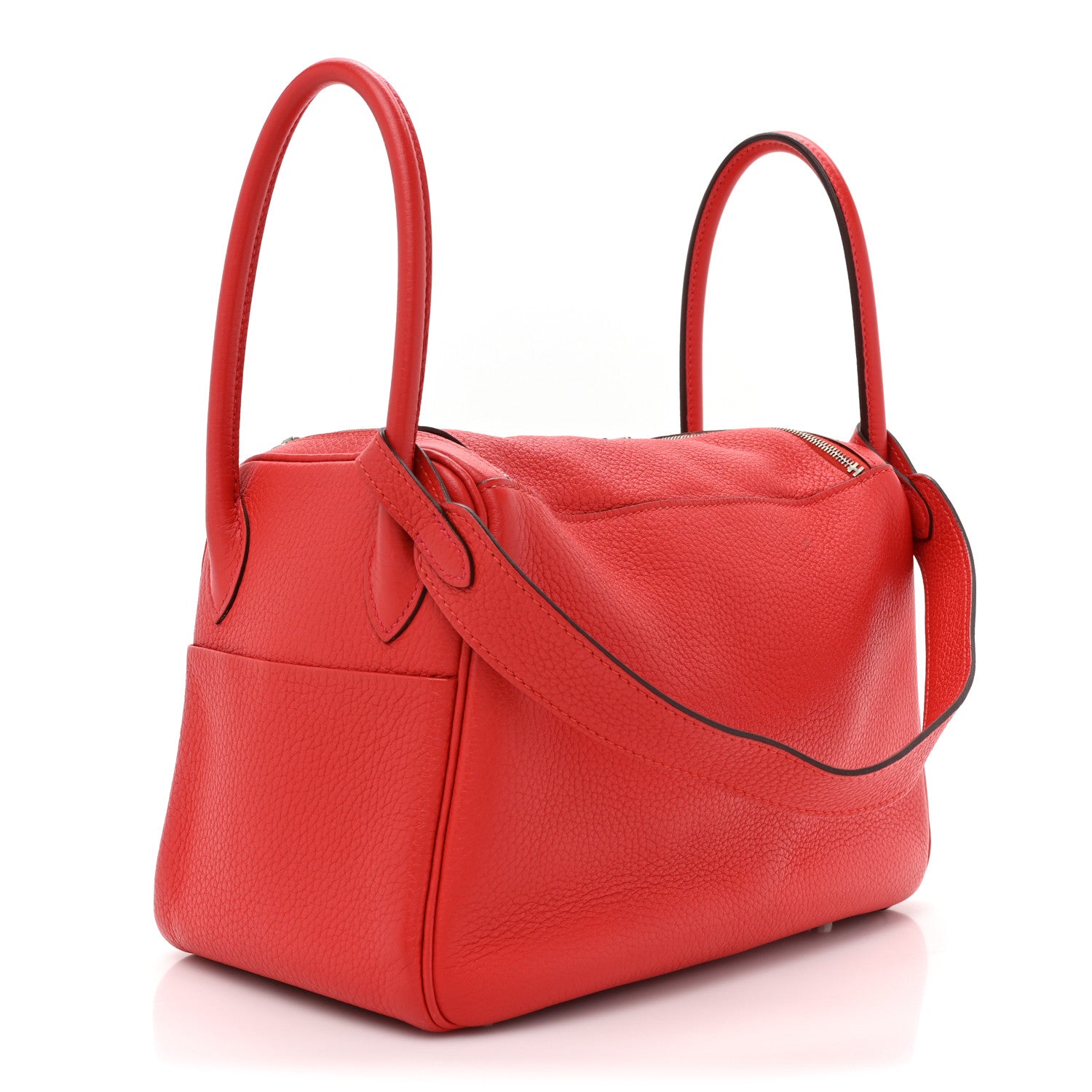 Hermes Taurillon Clemence Lindy 26 Rouge Pivoine 3 of 11