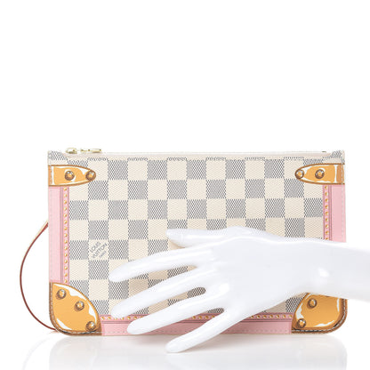 Louis Vuitton Damier Azur Summer Trunks MM GM Pochette 2 of 8