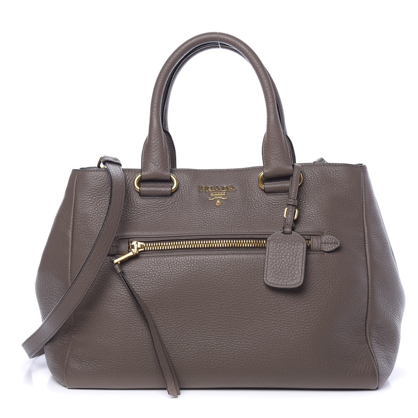 Vitello Daino Shopping Satchel Argilla