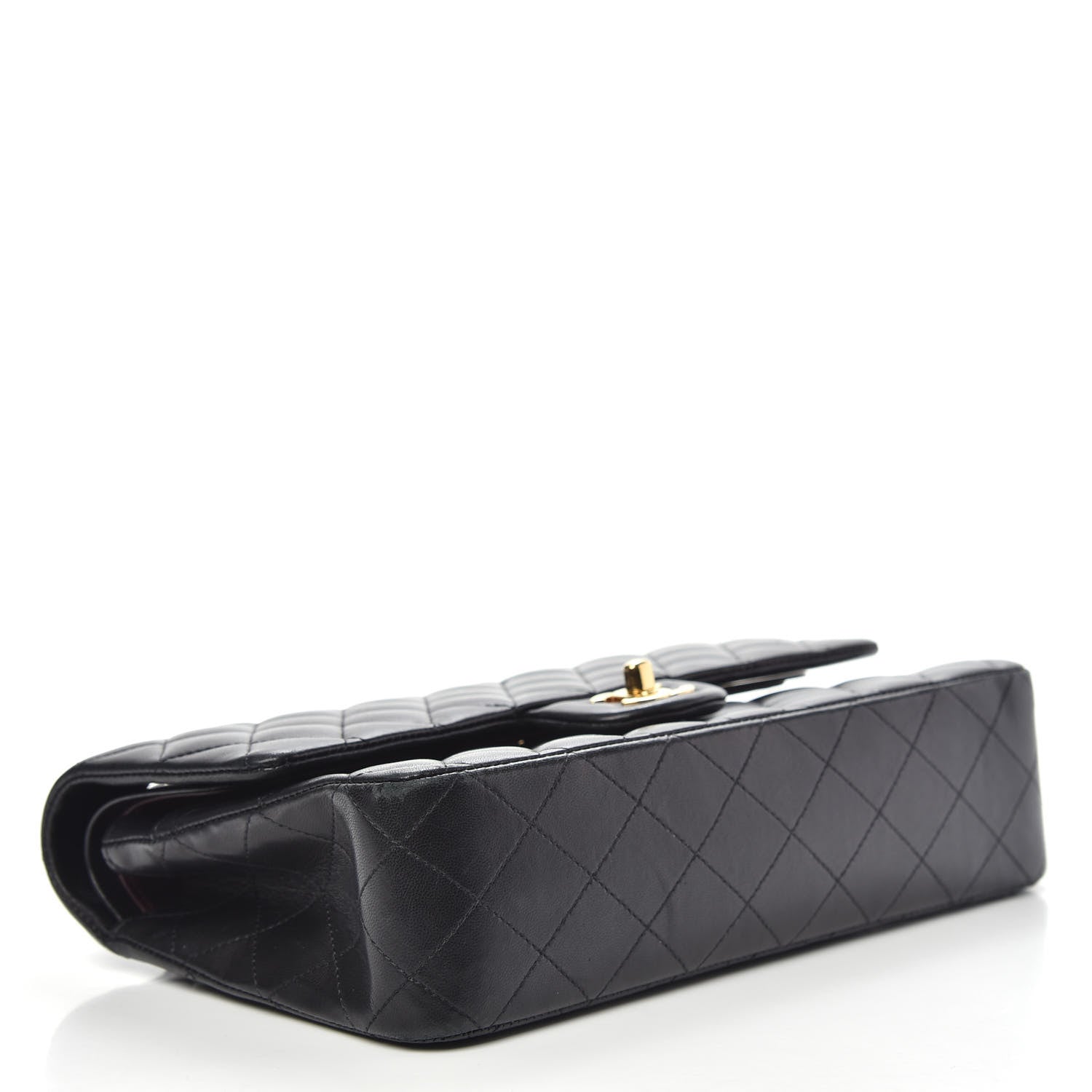 Chanel Lambskin Quilted Medium Double Flap Black 5 of 20
