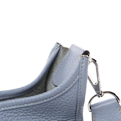 Hermes Taurillon Clemence Evelyne III GM Bleu Lin 11 of 11